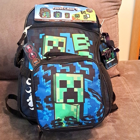 Minecraft Accessories Minecraft Backpack With Accessories 5 Piece